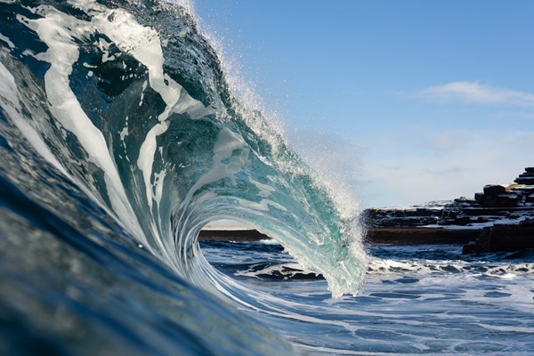 Photograph of a wave