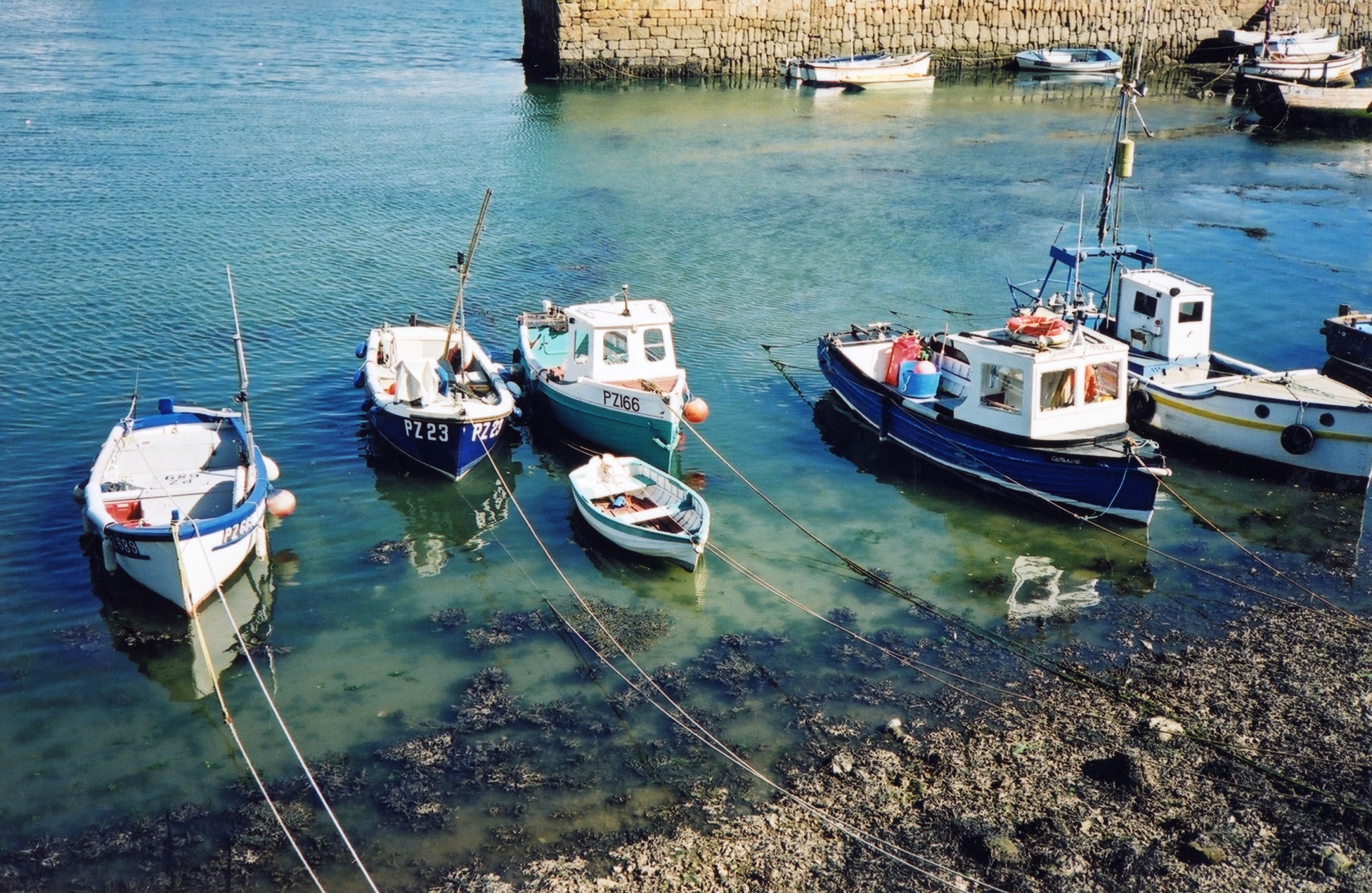 fishing boats in the sea