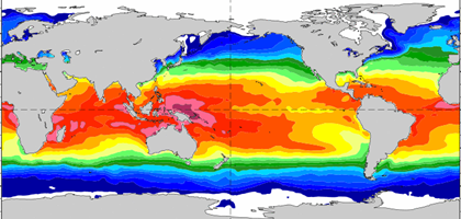 sea temperature map
